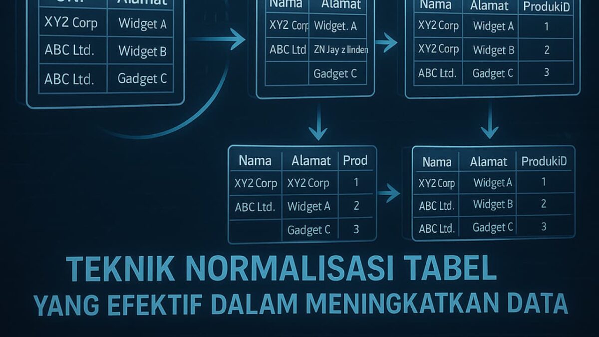 Teknik Normalisasi Tabel yang Efektif dalam Meningkatkan Integritas Data